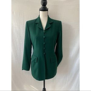 Preston & York Hunter Green Blazer Front pockets